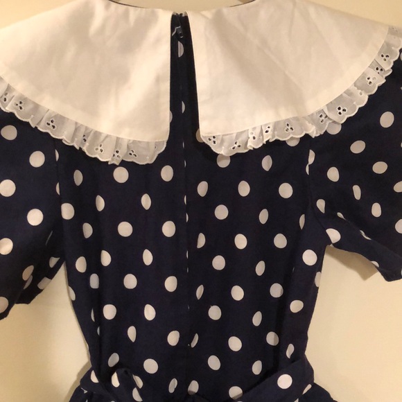 Any Too Gorgeous Classy Vintage Polka Dot Dress - Picture 5 of 8